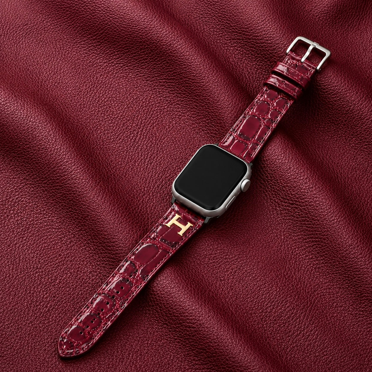 Croco Luxe - Burgundy
